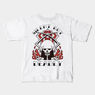 Grim Reaper Tattoo Kids T-Shirt